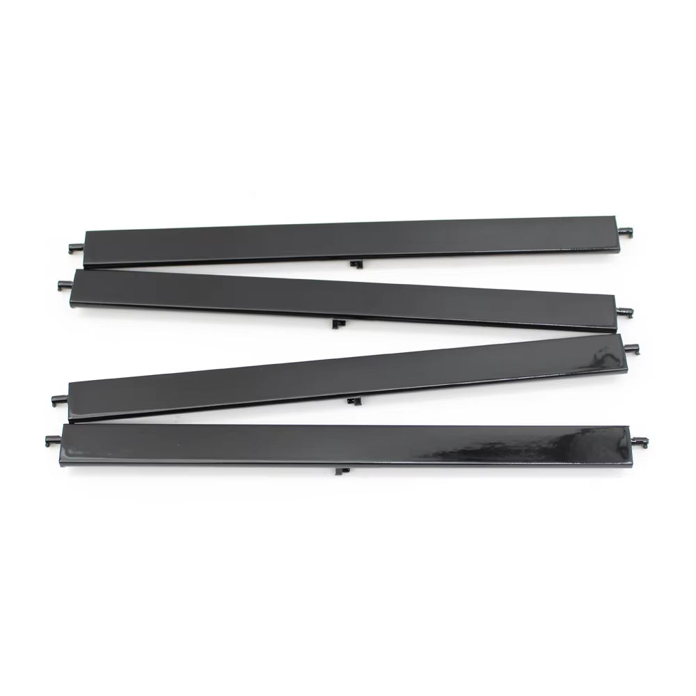3/4PCS Car Dashboard Gloss Black Middle Rear AC Vent Adjustment Paddle Air Vent Repair Strip For Porsche Panamera 971 2017-2022