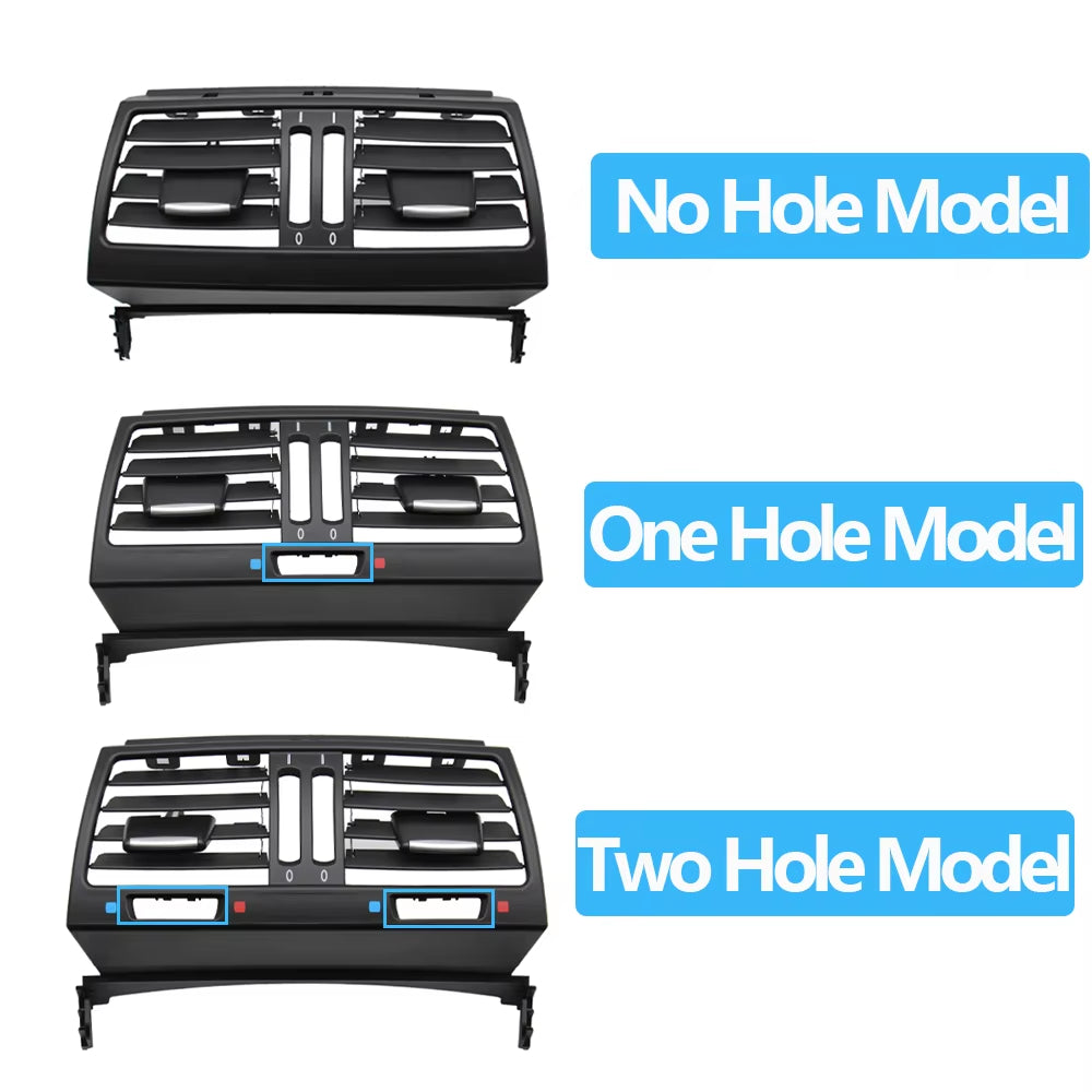 LHD RHD Car Rear Fresh Air Conditioning AC Vent Grille Outlet Cover ForBMW X5 X6 E70 E71 E72 2007-2013
