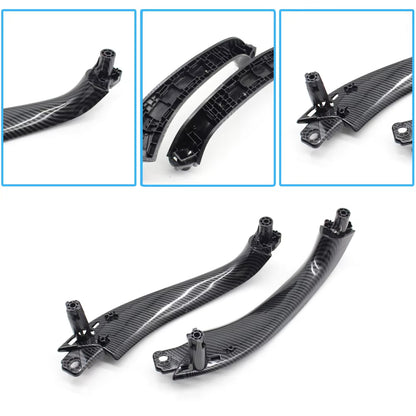 2PCS Car Front Rear Inner Door Left Right Handle Inside Pull Handle Panel Cover Trim For BMW X3 X4 G01 G02 F97 F98 2018-2022