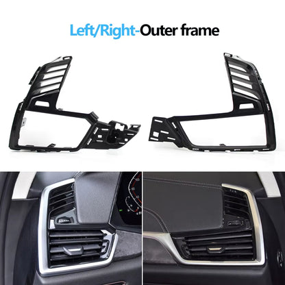 Car Left Right Air Vent Grille Repair Kit AC Vent Outer Frame For BMW X5 X6 X7 G05 G06 G07 2019 2020 2021 2022