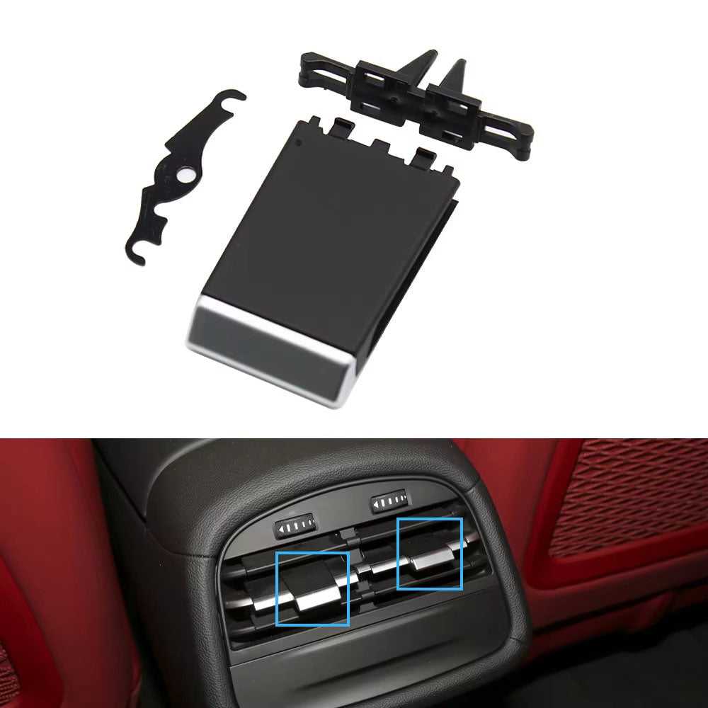 Rear Console AC Vent Grille Outlet Cover Panel Air Conditioner Slider Clip For Maserati Ghibli 2014-2020 670021523