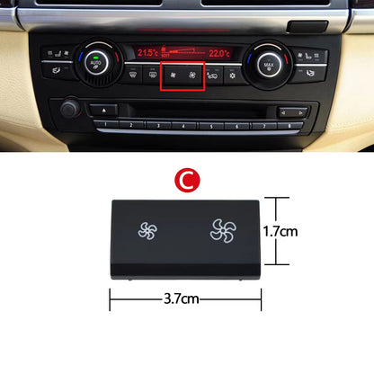 Dashboard Air Conditioner Fan Wind Volume Button Capes For BMW 1 2 3 4 X1 X3 X5 X6 Series F20 F30 F35 F80 F25 F26 E70 E84 E90