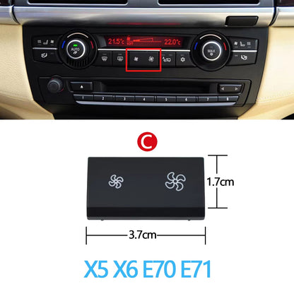 Dashboard Air Conditioner Fan Wind Volume Button Capes For BMW 1 2 3 4 X1 X3 X5 X6 Series F20 F30 F35 F80 F25 F26 E70 E84 E90