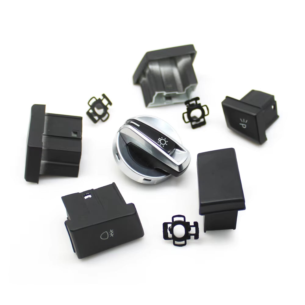 Car HeadLamp Rotary Foglight Button Headlight Switch Cover Panel For BMW 5 6GT Series G30 G31 M5 F90 G32 2017-2022