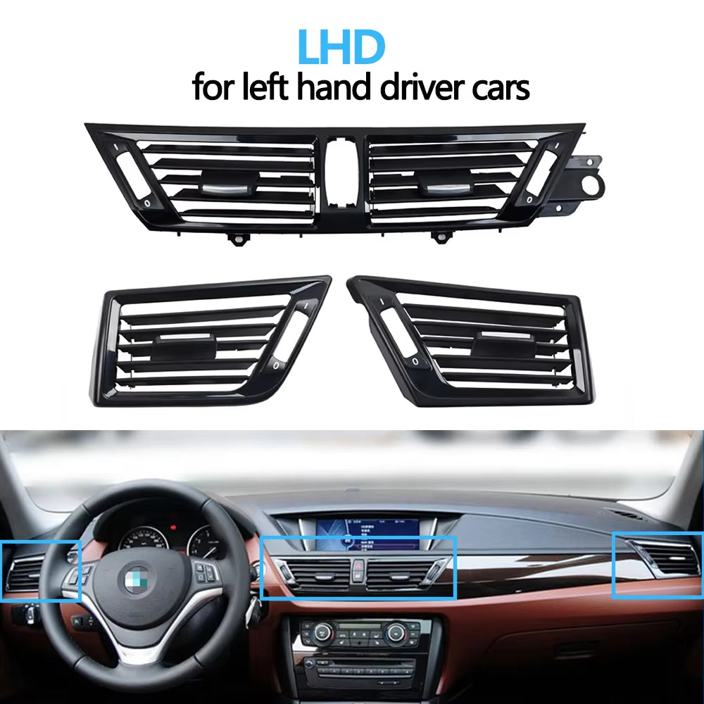 LHD RHD Front Dash Air Conditioning AC Vent Grille Outlet Panel Replacement For BMW X1 E84 2010 2011 2012 2013 2014 2015