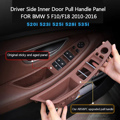 LHD RHD Interior Door Armrest Panel Pull Handle Cover Trim Replacement for BMW 5 Series F10 F11 520 523 525 528 530