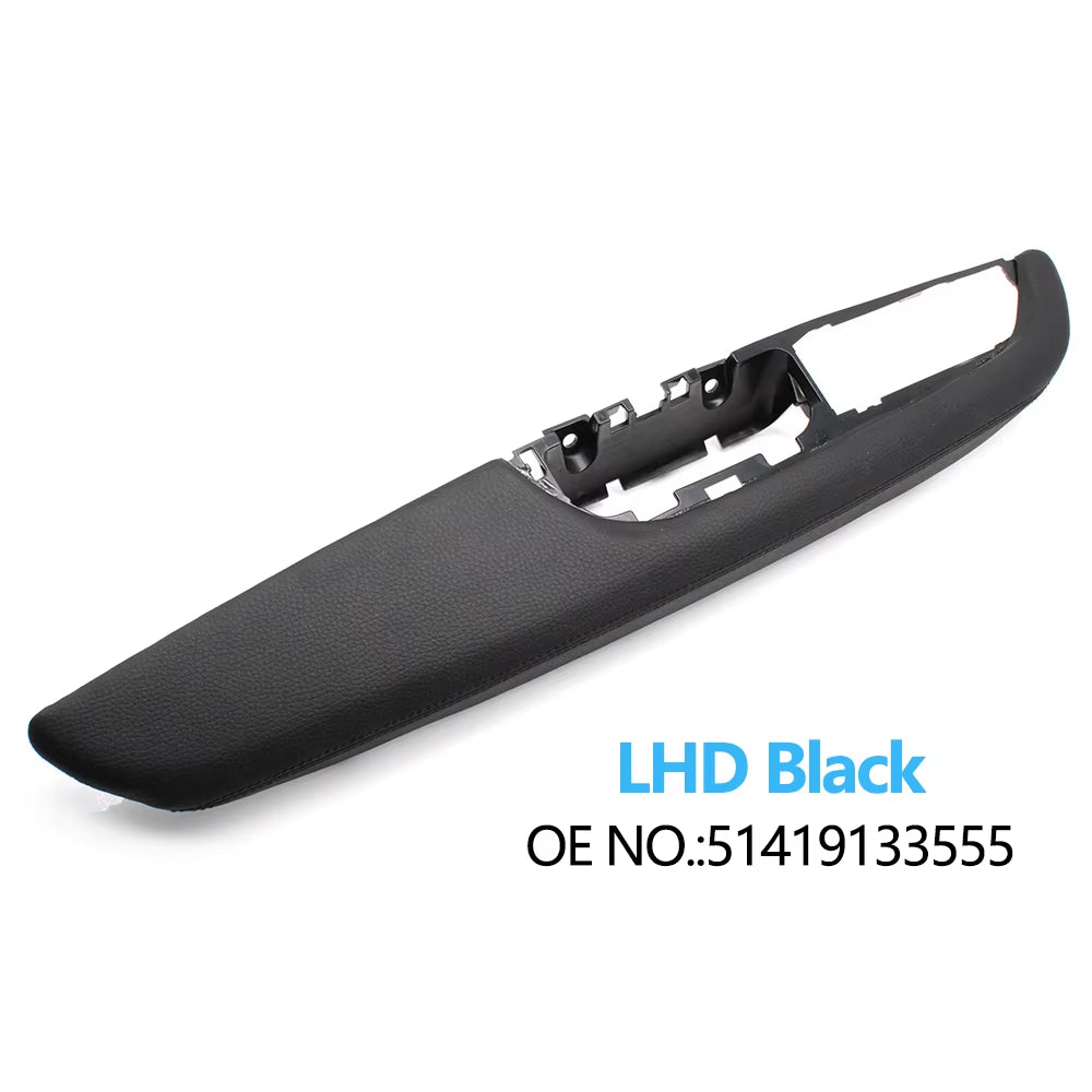 LHD Front Left Interior Door Handle Armrest Outer Frame Panel Replacement For BMW X5 X6 E70 E71 E72 2007-2013