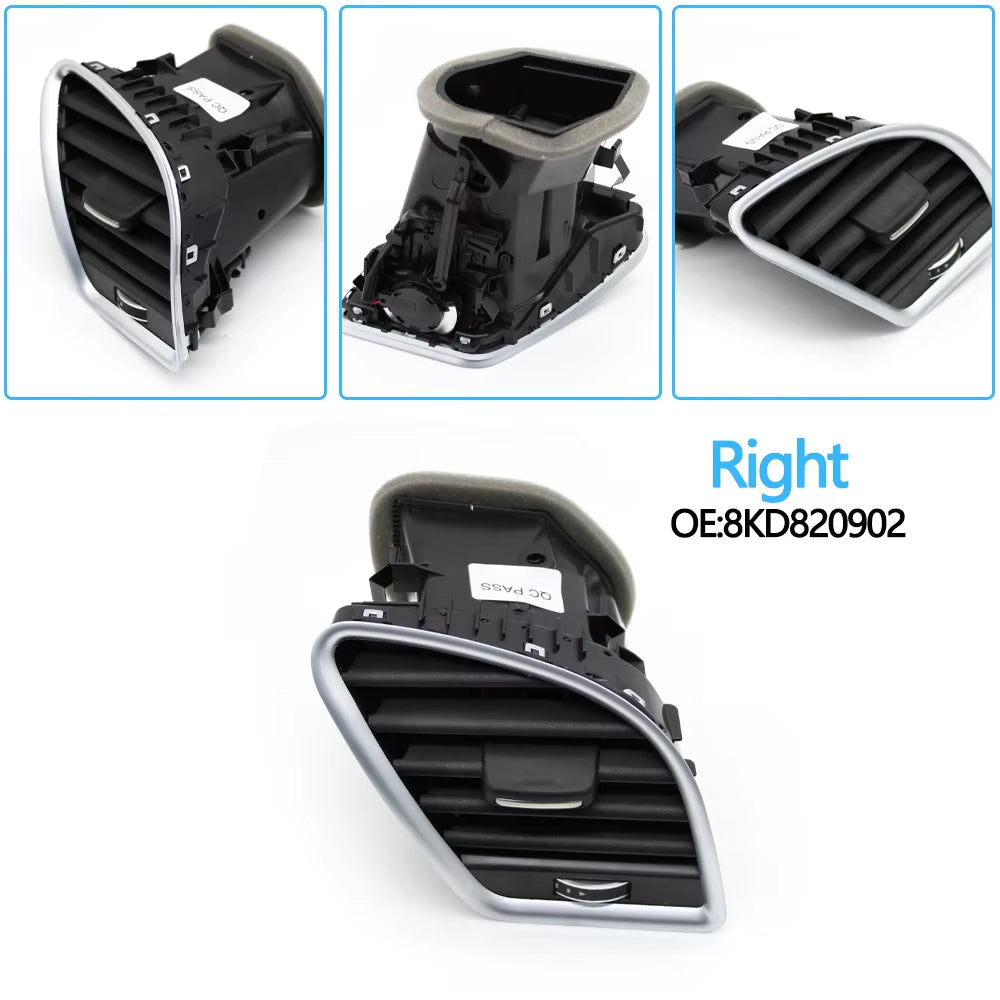 LHD Car Front Dashboard Middle Left Right AC Vent Outlet Grille Assembly For Audi A4 B8 A5 2009-2016 8KD820901,8KD820902
