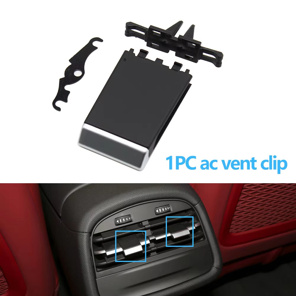 Rear Console AC Vent Grille Outlet Cover Panel Air Conditioner Slider Clip For Maserati Ghibli 2014-2020 670021523