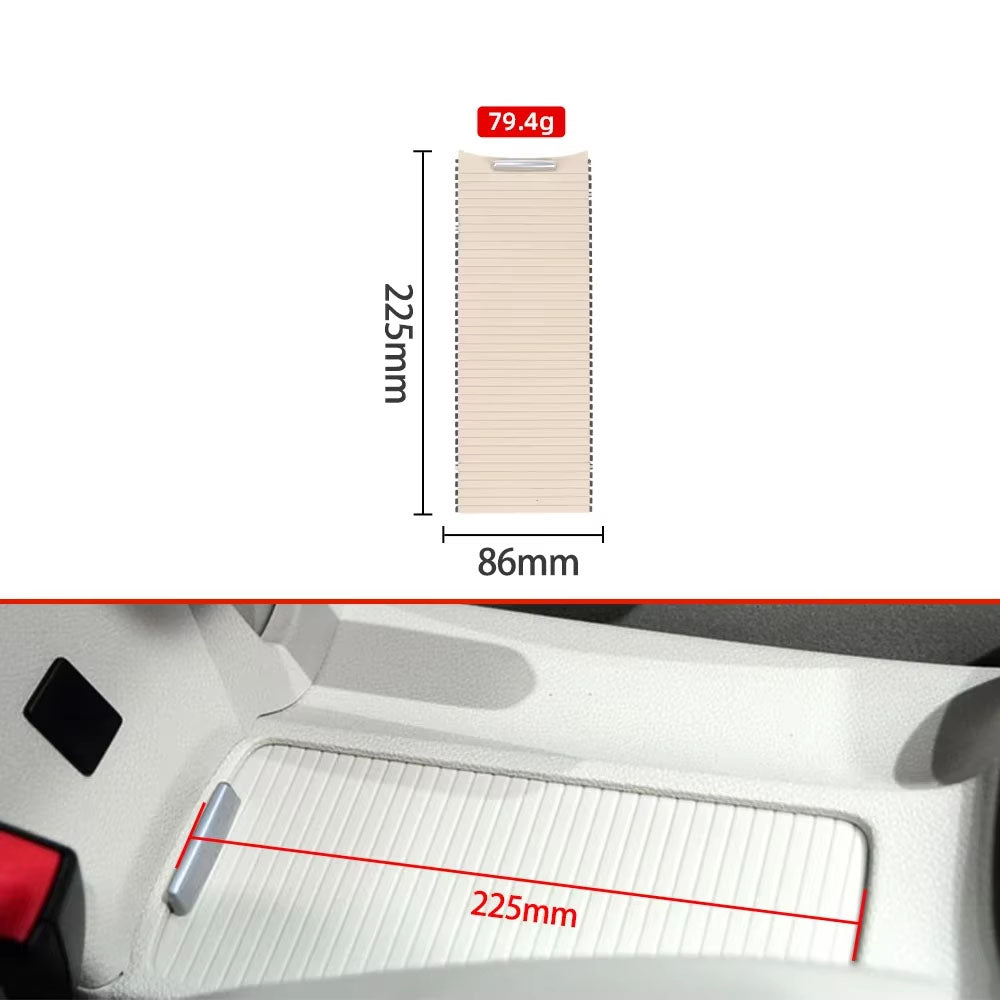 Center Console Sliding Roller Blind Cover 5KD83253182V Cup Holder Pull Curtain Shutters Cup Holder for VW Golf 6 2009-2014