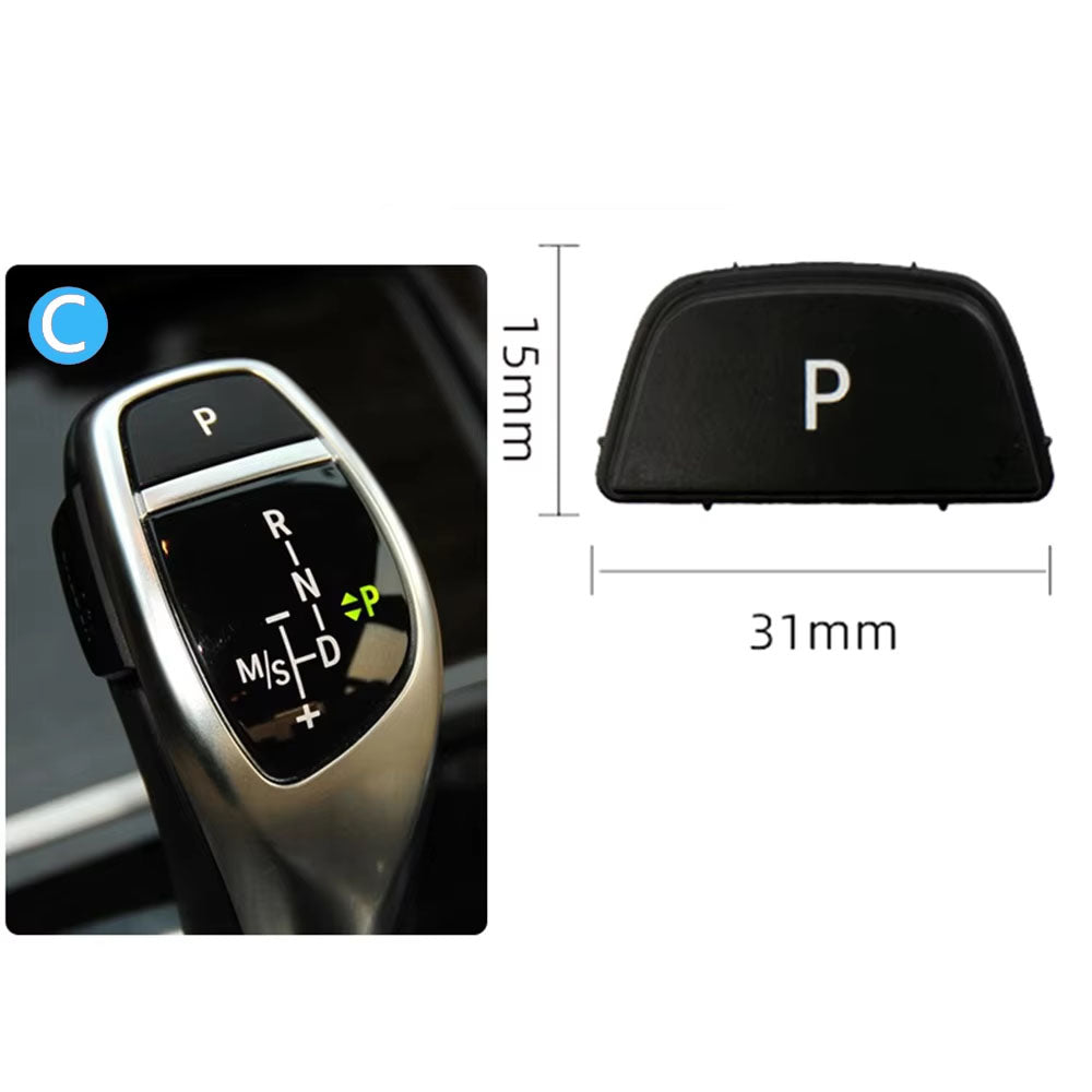 Car Gear Shift Lever Auto Parking P Button Cap Cover Replacement For For BMW 3 5 7 X3 X4 X5 X6 Series E90 F30 F10 F01 F25