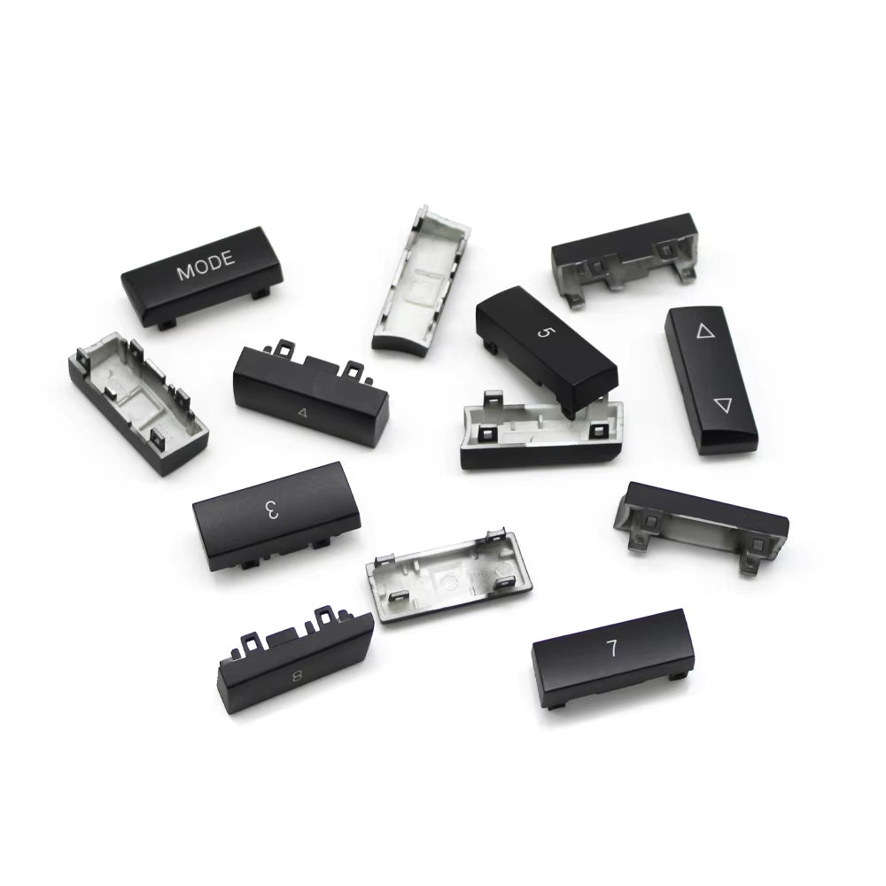 12PCS Car Center Console CD Digital MODE FM/AM Button Cover Trim For BMW 5 6 7 5GT Series F10 F11 F06 F12 F13 F07 F01 F02 F04