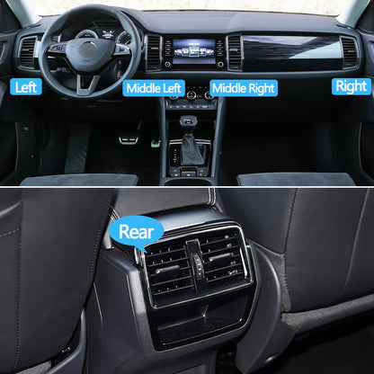 Car Front Rear Dashboard Air Conditioning AC Vent Grille Assembly For Skoda Kodiaq 2016-2022 56G819701,56G819702,56G820951