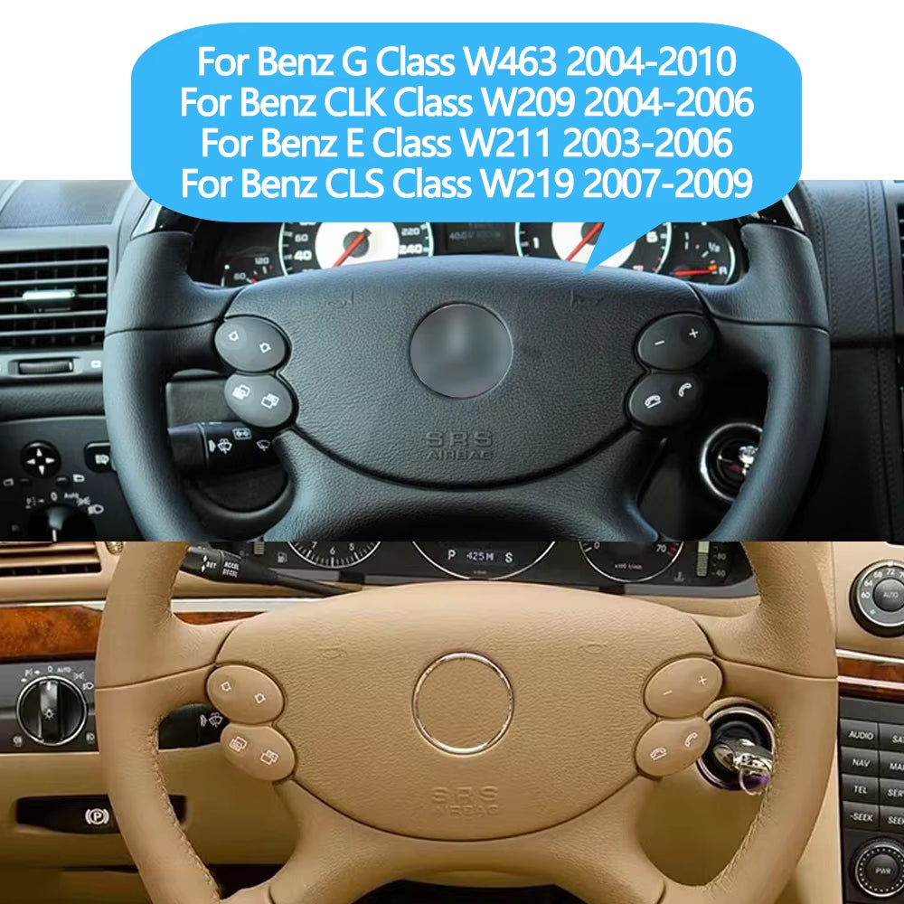 One Pair Car Left Right Multi-Function Steering Wheel Switch Control Buttons For Mercedes Benz E G CLS CLK W211 W463 W209 W219