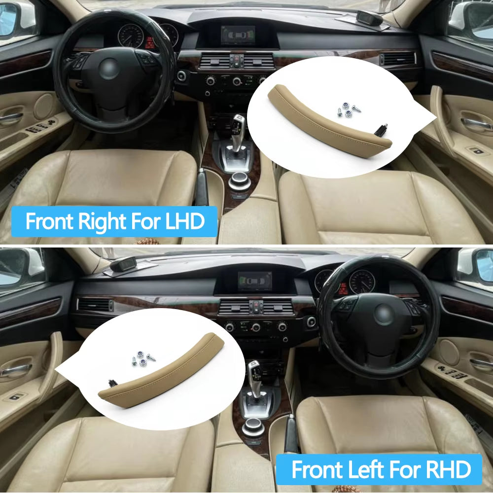 LHD RHD Car Interior Front Rear Left Right Door Inside Handle Assembly For BMW 5 Series E60 E61 2006 2007 2008 2009 2010