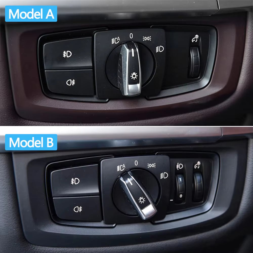 Car Front HeadLamp Rotary Foglight Button Headlight Switch Cover Panel For BMW 2 Series F45 F46 X5 X6 F15 F16 X5M X6M F85 F86
