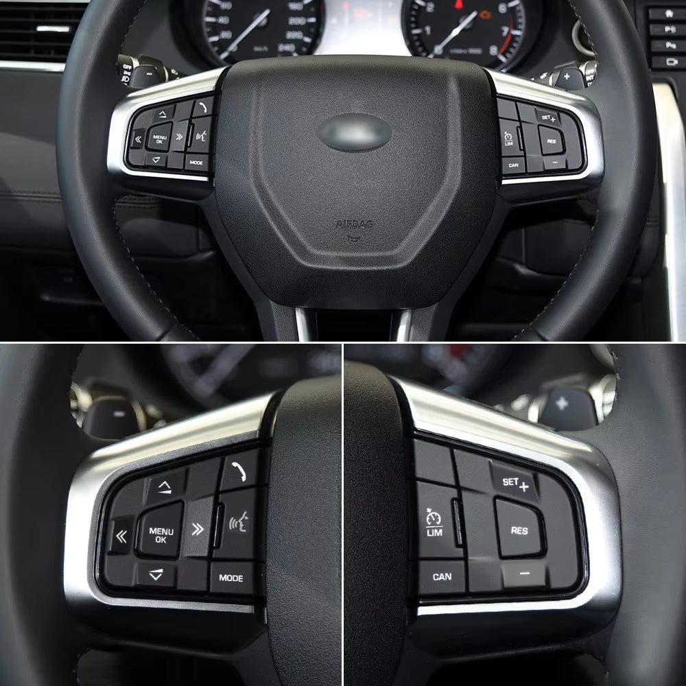 Car Steering Wheel Button Multi-function Control Switch Buttons Cover For Land Rover Discovery Sport 2015-2019