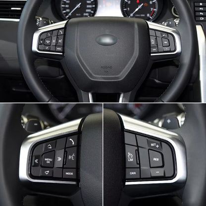 Car Steering Wheel Button Multi-function Control Switch Buttons Cover For Land Rover Discovery Sport 2015-2019