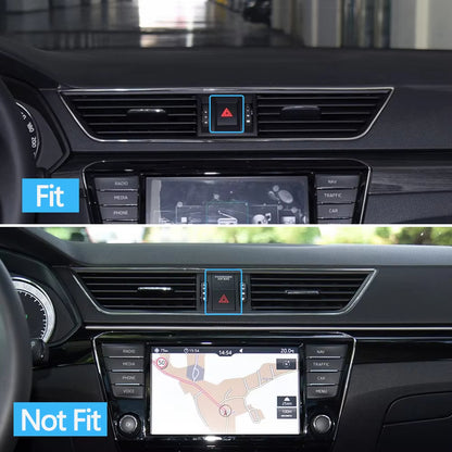 Car Front Dashboard Chrome Air Vent AC Vent Grille Assembly For Skoda Superb III 2016 2017 2018 2019 2020 2021 2022 2023 2024