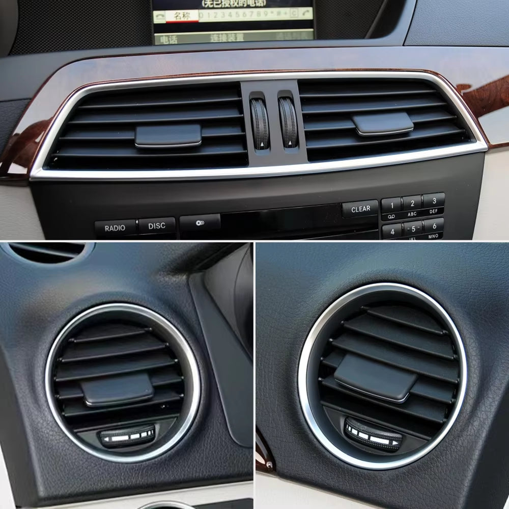 LHD RHD Front Central Dashboard Left Right Repair Kit AC Vent Grille Panel Cover For Mercedes Benz C Class W204 LCI 2011-2014