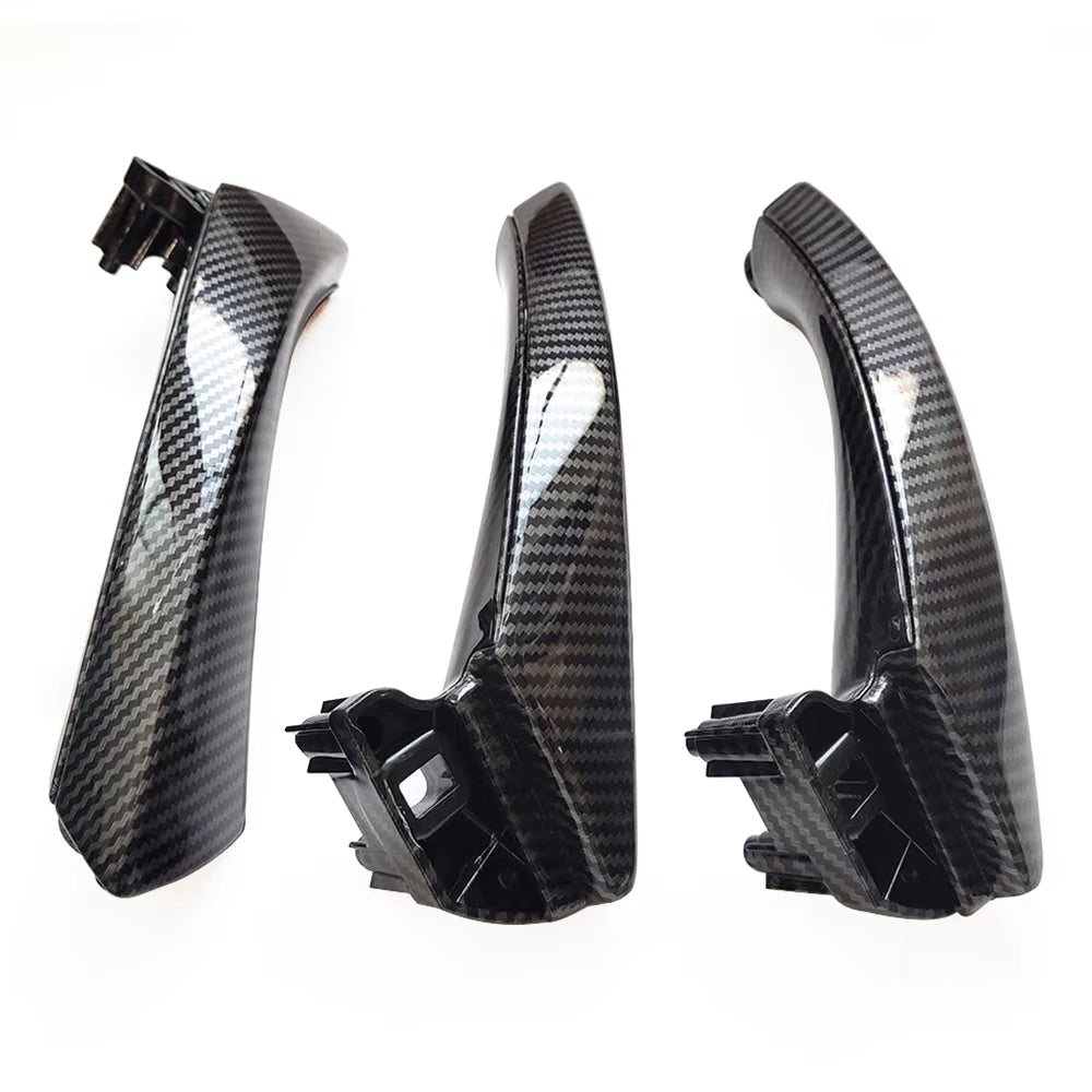 LHD Left Hand Driver Carbon Fiber Interior Door Pull Handle Armrest Panel Full Set For BMW 3 Series E90 E91 316 318 320 325 328