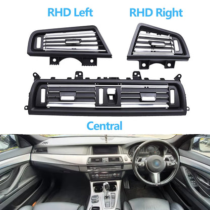 LHD RHD Full Chrome Air Conditioning AC Vent Grille Outlet Cover For BMW 5 Series F10 520 521 523 525 528 530