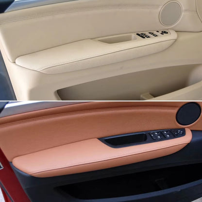 LHD Front Left Interior Door Handle Armrest Outer Frame Panel Replacement For BMW X5 X6 E70 E71 E72 2007-2013