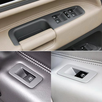 4PCS Set Car Front Rear Left Right Door Window Switch Cover Panel Trim Replacement For VW Volkswagen Touareg 2003-2010
