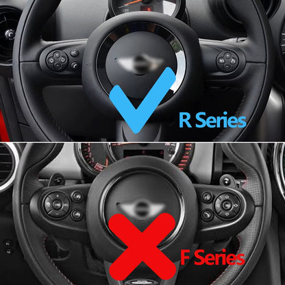 2PCS Car Steering Wheel Multifunction Cruise Control Switch Button Cover For BMW Mini Cooper Paceman R55 R56 R57 R58 R59 R60 R61