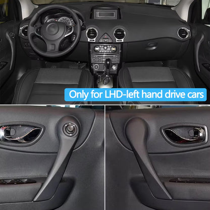 2PCS LHD Car Interior Door Front Left Right Pull Grab Inner Handle Outer Cover For Renault Koleos I 2008-2016