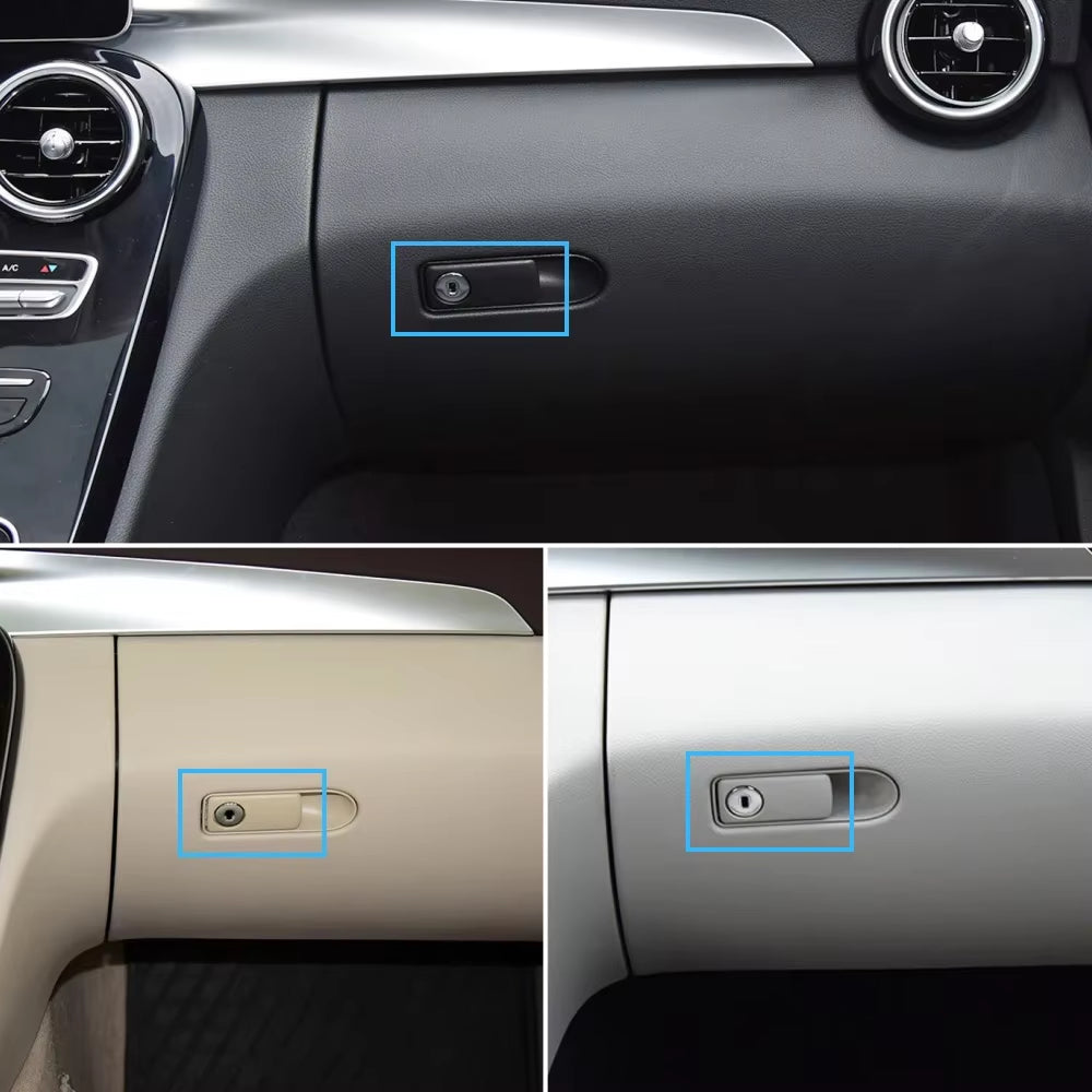 Car Glove Box Switch Handle Toolbox Compartment Lid Grip Lock For Mercedes BENZ C GLC V Class W205 W253 W447 W448 C200 GLC260