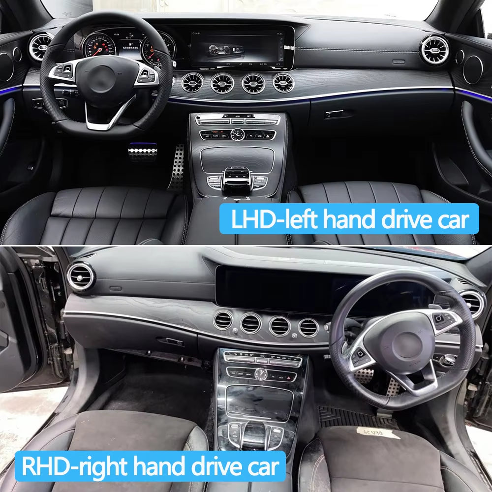 Car Multifunction Steering Wheel Left Right Volume Control Switch Button Cover For Mercedes Benz E Class W213 Sedan W238 Coupe