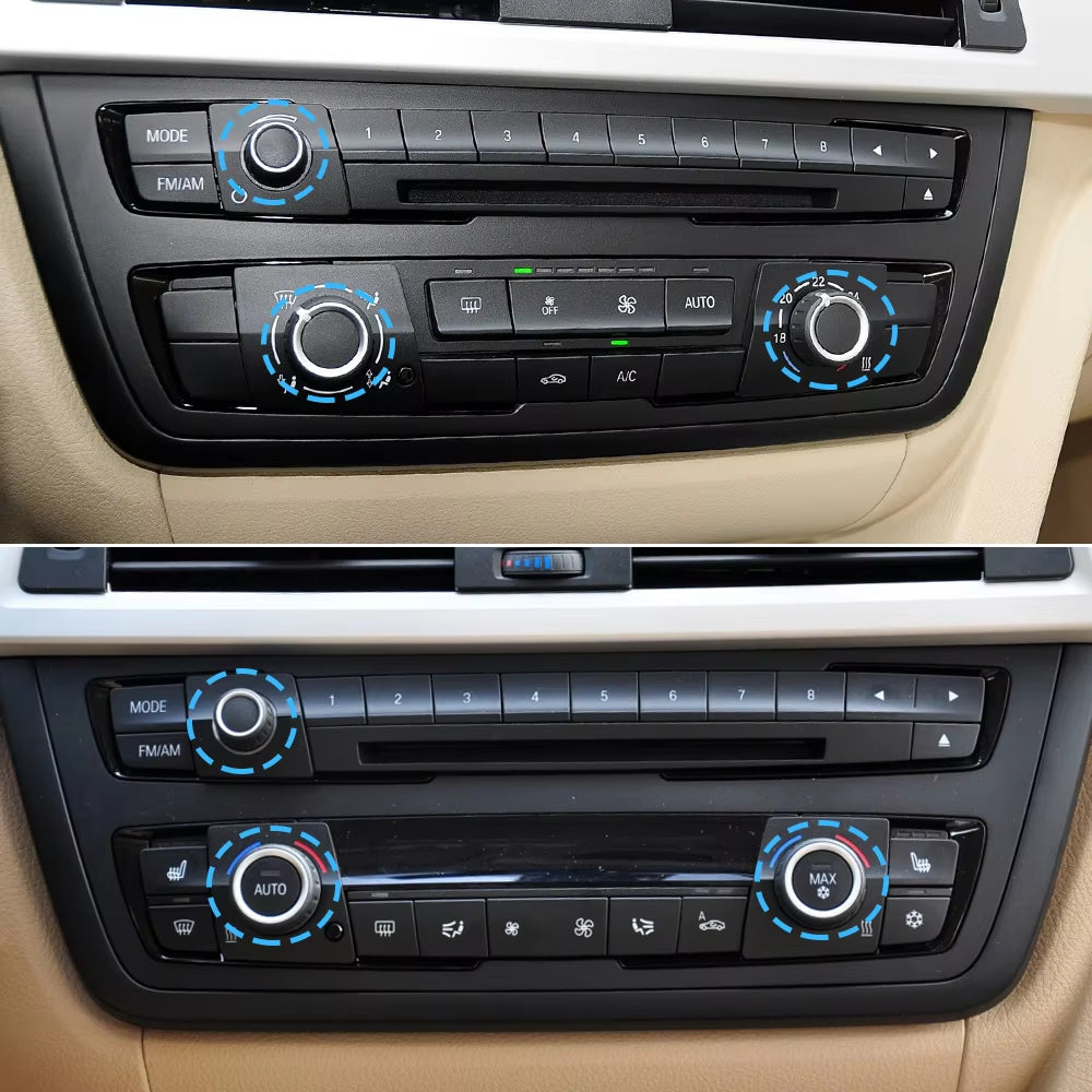 AC Heater Climate Control Switch Button Radio Volume Knob Cover For BMW 1 2 3 4 M4 Series F20 F21 F22 F87 F30 F31 F34 F32 F36
