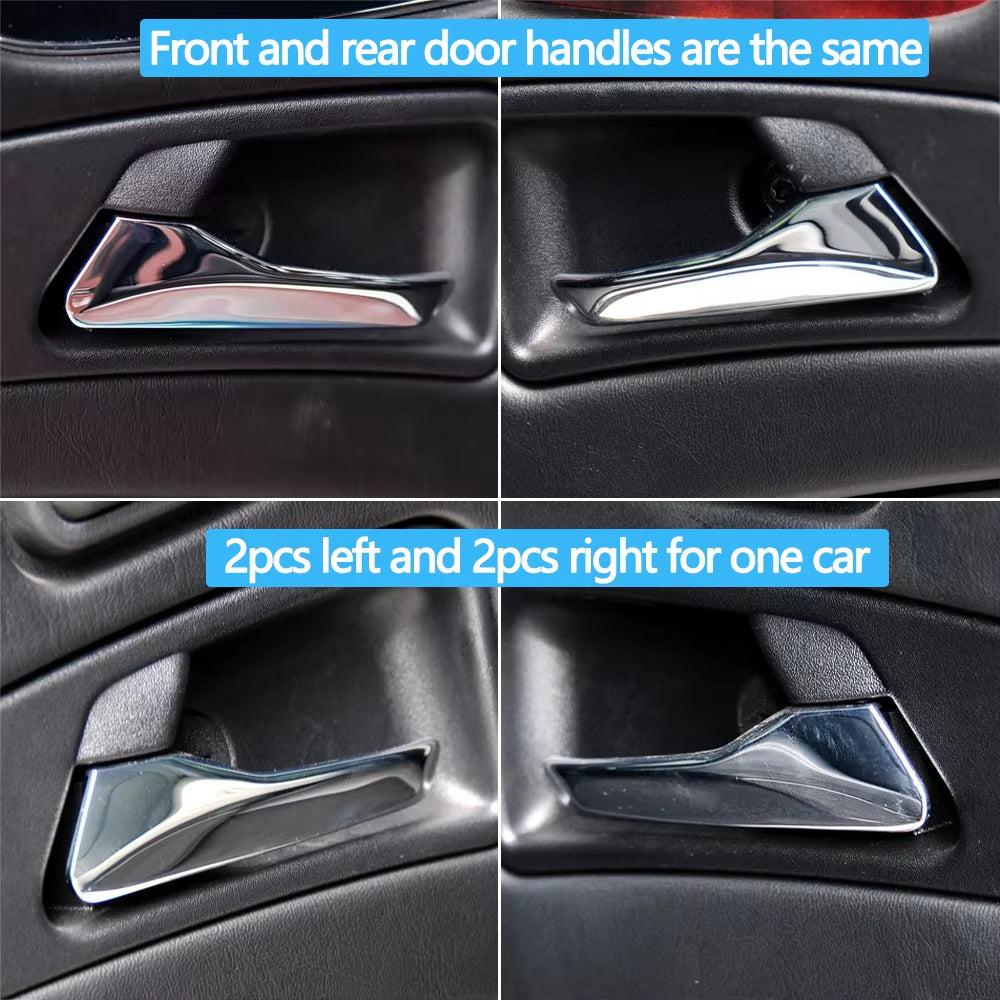 Car Inner Front Rear Left Right Chrome Door Pull Handle Assembly For Mercedes Benz G Class W463 2004-2018