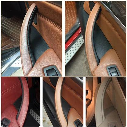 7PCS Set LHD RHD Interior Door Window Switch Panel Pull Handle With Leather Cover For BMW X5 X6 E70 E71 2007-2014