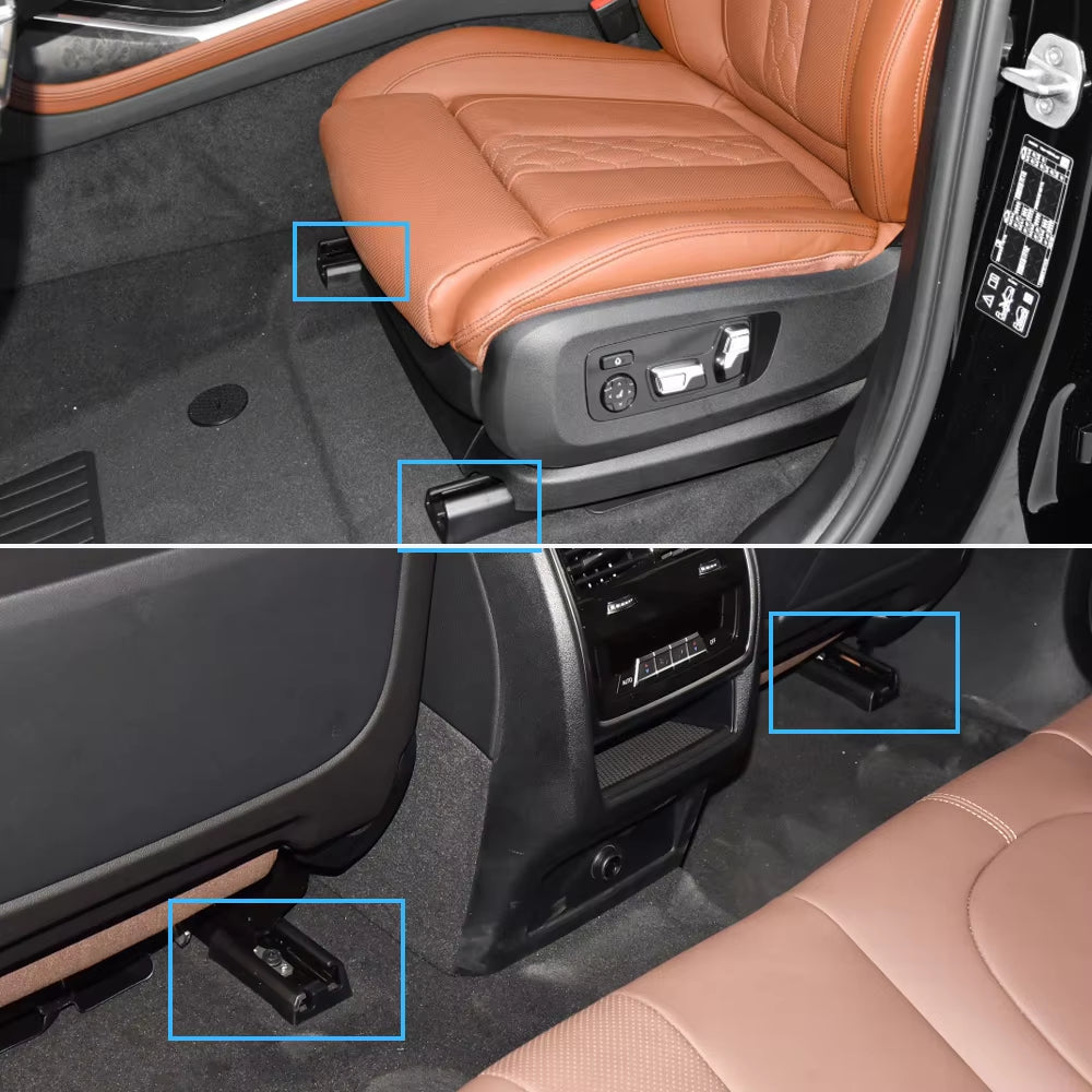 LHD RHD Car Left Right Seat Sliding Track Rail Cover Trim For BMW X5 X6 X7 G05 G06 G07 2019 2020 2021