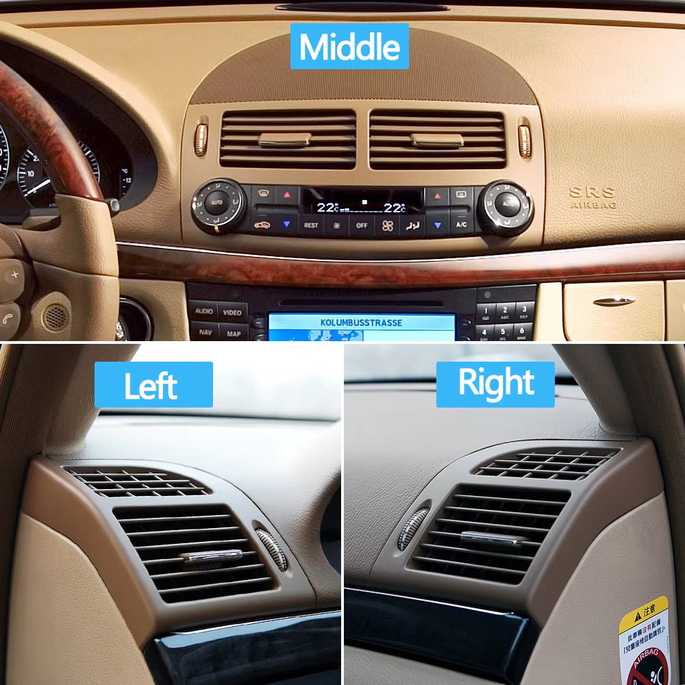 Front Dashboard Air Conditioning AC Vent Grille Panel Cover For Mercedes Benz E Class W211 2003-2008 E200 E230 E260 E2800 E350