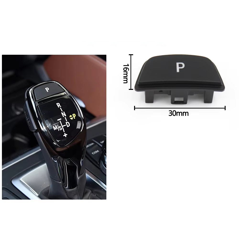 Car Gear Lever Auto Parking Button Cap For BMW 1 2 3 4 5 7 X3 X4 X5 X6 E60 F20 F21 F30 F34 F36 F10 F11 F01 F02 F07 F25 F26 F15