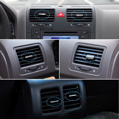 1/2/4PCS Car Front Rear Air Vent Grille AC Tab Clip Slider Repair Kit For Volkswagen Golf 5 Sagitar Jetta 1KD819703