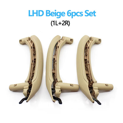 LHD RHD Interior Passenger Door Pull Handle Leather Cover With Inside Handle Assembly For BMW X3 X4 F25 F26 2010-2016