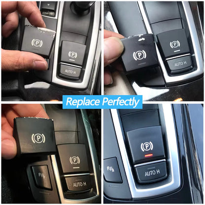 Car Handbrake Parking Brake P Button AUTO Switch Cover For BMW M5 F01 F02 F07 F10 F11 F12 F15 F16 F25 F26 61312822518