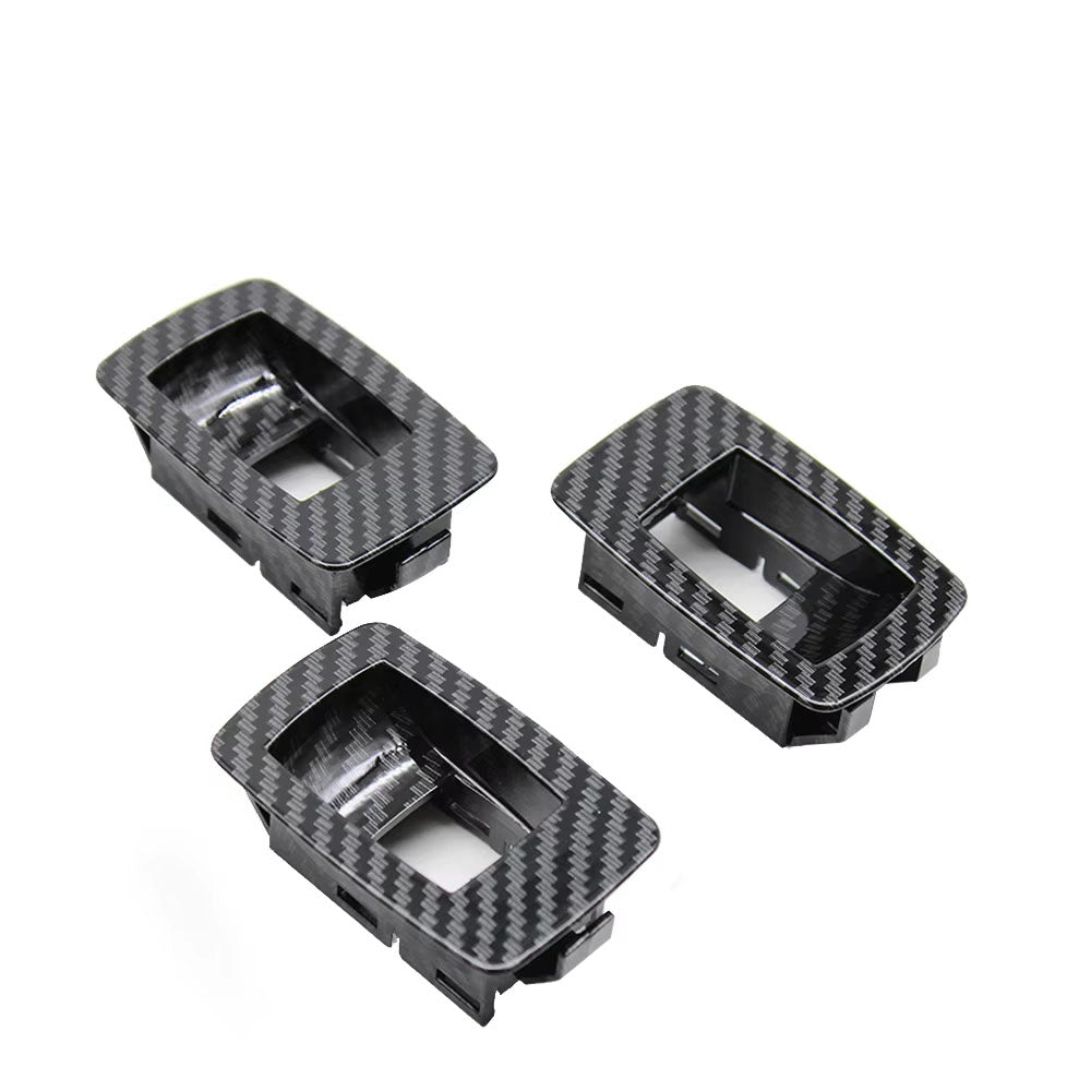 LHD Left Hand Driver Carbon Fiber Interior Door Pull Handle Armrest Panel Full Set For BMW 3 Series E90 E91 316 318 320 325 328