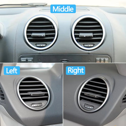 Car Front Dashboard Left Right Central AC Vent Grille Panel Cover For Mercedes Benz W164 M ML GL Class ML300 ML450 2005-2012