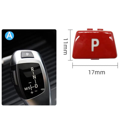 Car Gear Shift Lever Auto Parking P Button Cap Cover Replacement For For BMW 3 5 7 X3 X4 X5 X6 Series E90 F30 F10 F01 F25