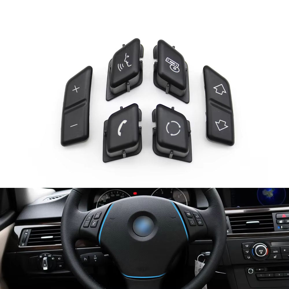 Car Steering Wheel Button Control Switch Cover Replacement For BMW 3 Series X1 E90 E91 E92 E93 E84 61316959893 61316959894