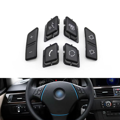 Car Steering Wheel Button Control Switch Cover Replacement For BMW 3 Series X1 E90 E91 E92 E93 E84 61316959893 61316959894