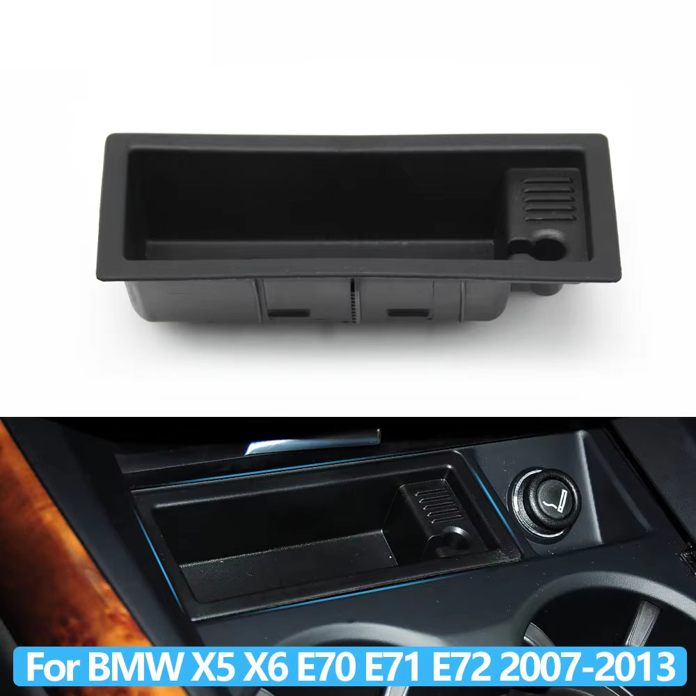 Car Front Center Console Insert Ashtray Liner For BMW X5 X6 E70 E71 E72 2007-2013 51166954945