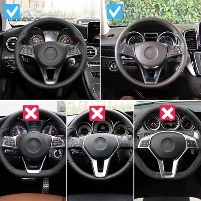 Car Steering Wheel Cover Trim For Mercedes Benz A B C CLA CLS W176 W246 W205 W117 W218 W213 C300 C63 CLS550 C180 C200 C260 B200