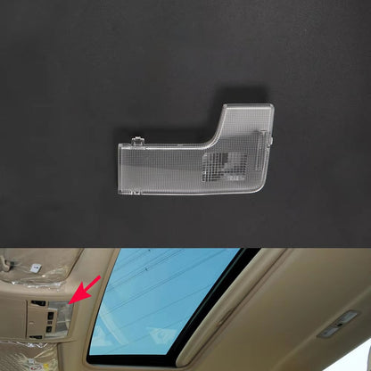 Car Plastic Front Rear Reading Light Switch Cover LED Bulb Row Shell Lampshade Cover Kit For Toyota Gen 7 Camry 2012-2017