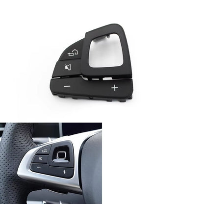 Car Multifunction Steering Wheel Left Right Volume Control Switch Button Cover For Mercedes Benz E Class W213 Sedan W238 Coupe